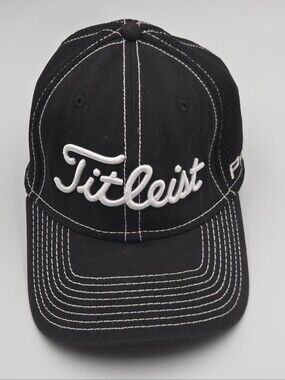FJ Pro V1 FootJoy Golf Titleist baseball Cap Hat Black Small/Medium